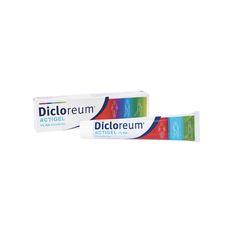 Dicloreum Actigel 1% 50 g Gel in der Tube