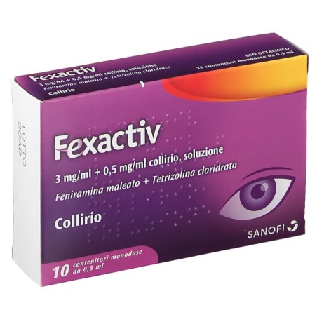 Fexactiv collirio confezione 10 flaconcini monodose da 0