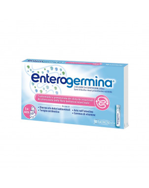 Enterogermina 2 billion In case of intestinal disorders, stress and disordered diet, diarrhea and abdominal pain