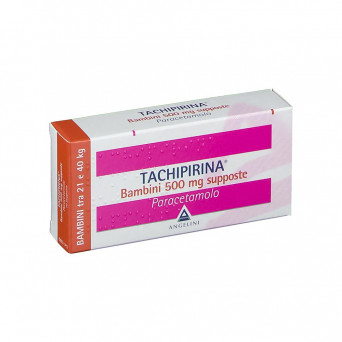 Tachipirina bambini 500 mg 10 suppositories for the symptomatic treatment of feverish conditions such as influenza