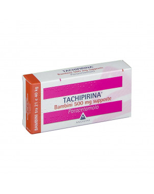 Tachipirina bambini 500 mg 10 suppositories for the symptomatic treatment of feverish conditions such as influenza