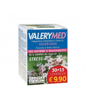 Complemento alimenticio a base de valeriana para favorecer la relajación y el sueño en caso de estrés.