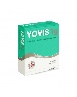 Yovis 1g 10 bustine utile per contrastare diarrea, colite, enterite.