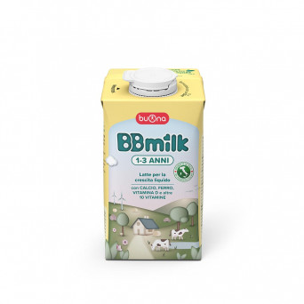 BBMilk 1-3 Anni latte liquido formulato per le esigenze nutrizionali del bambino dai 12 mesi