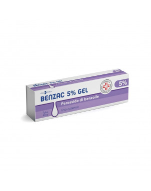 Benzac 5% gel 40 g indicato per il trattamento dell'acne, riduce brufoli e punti neri.