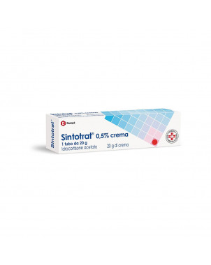 Sintotrat dermatological cream indicated for the treatment of eczema, insect bites, erythema.