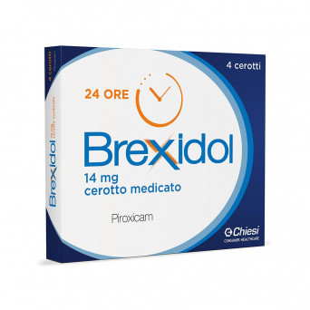 Brexidol apósitos medicinales 4 piezas indicados en el tratamiento local del dolor y la inflamación.