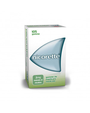 Nicorette 2 mg 105 chicles masticables indicados para dejar de fumar en caso de adicción al cigarrillo