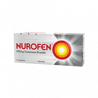 Nurofen 200 mg 12 tablets indicated for the treatment of mild to moderate pain