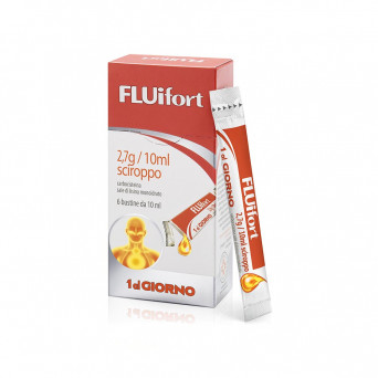 Sirop Fluifort 12 sachets fluidifiants en cas de toux et rhume