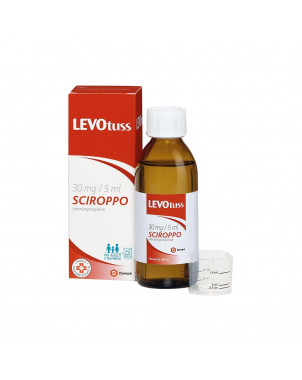 Levotuss sciroppo 200 ml indicato per la terapia sintomatica della tosse con azione sedativa