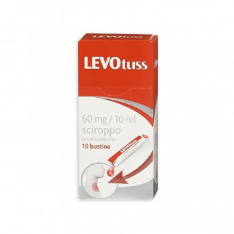 Levotuss syrup 10 sachets for the treatment of cough symptoms