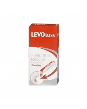 Levotuss syrup 10 sachets for the treatment of cough symptoms