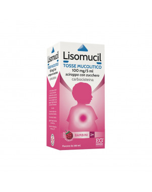 Lisomucil cough mucolytic syrup children 200 ml indicated for the treatment of cough