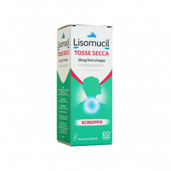 Lisomucil cough sedative syrup indicated for the symptomatic treatment of dry cough