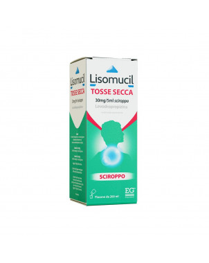 Lisomucil cough sedative syrup indicated for the symptomatic treatment of dry cough