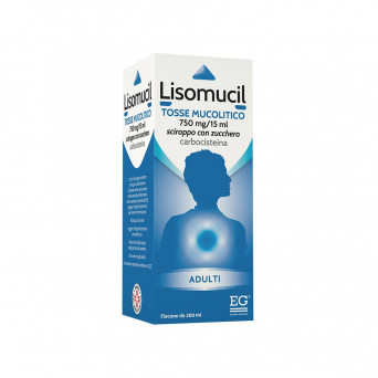 Lisomucil Tosse Mucolitico adulti sciroppo 200 ml Fluidifica le secrezione favorendo l'eliminazione del catarro