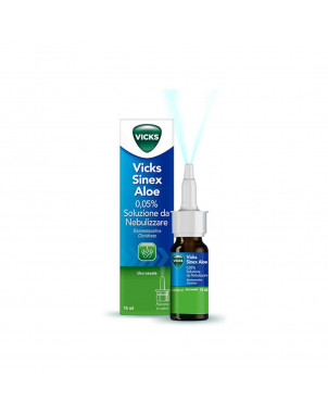 Vicks sinex aloe nébuliseur 15 ml spray nasal décongestionnant libère le nez bouché