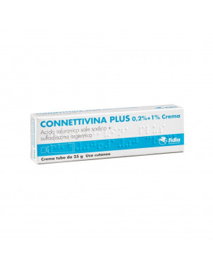 Connettivina Plus crema 25 g indicata nel trattamento delle ferite e piaghe da decubito