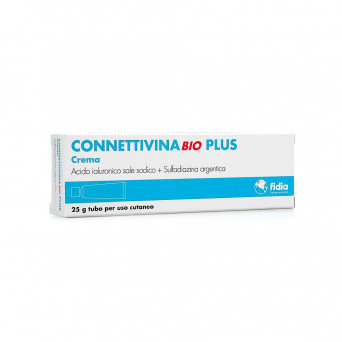 Connettivinabio plus cream 25 g indicated for the treatment of skin lesions