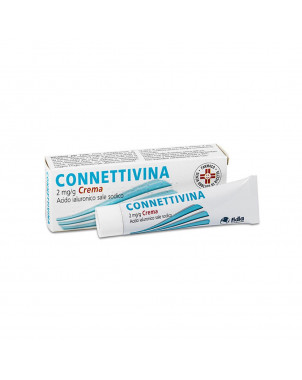 Connettivina cream 15 g indicated for the treatment of abrasions, grazes, wounds, burns, scalds.