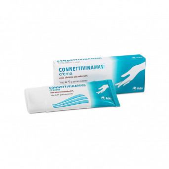 Connettivinamani cream 75 g indicated for the treatment of very dry, chapped, damaged hands.