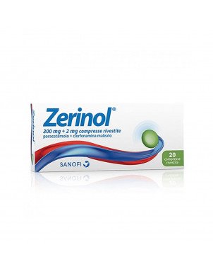 Zerinol 20 comprimidos indicado para el tratamiento de los síntomas de la gripe y el resfriado en adultos