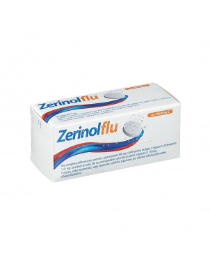 Zerinolflu 12 effervescent tablets indicated to quickly combat the symptoms of flu and colds