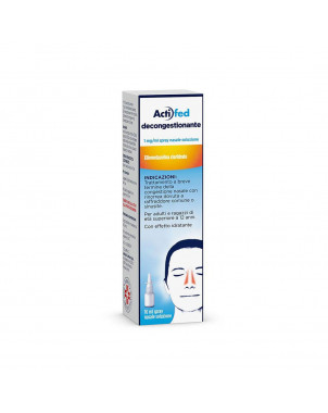 Actifed decongestant nasal spray 10 ml indicated to clear a blocked nose in case of cold