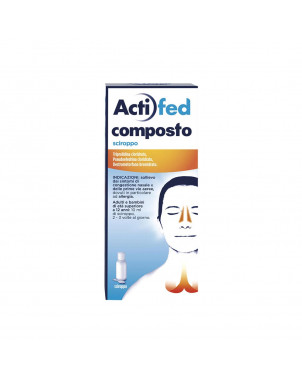 Actifed composto sciroppo 100 ml trattamento sintomatico della tosse e delle affezioni congestizie delle prime vie respiratorie