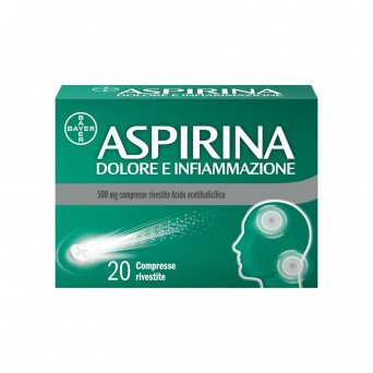 Aspirina dolore infiammazione 500 mg 20 comprimés