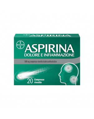 Aspirina dolore infiammazione 500 mg 20 comprimidos