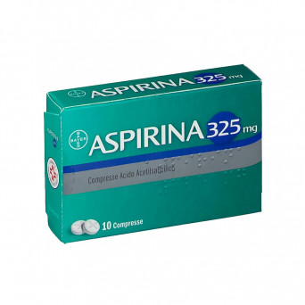 Aspirina 325 mg 10 compresse indicata per il trattamento sintomatico degli stati febbrili e delle sindromi influenzali