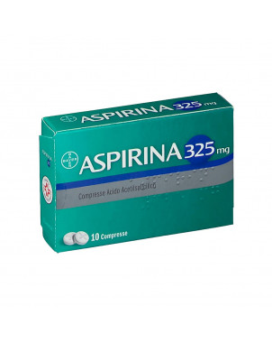 Aspirina 325 mg 10 compresse indicata per il trattamento sintomatico degli stati febbrili e delle sindromi influenzali