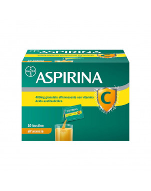 Aspirina C granulato effervescente 10 bustine è un analgesico, antinfiammatorio ed antipiretico