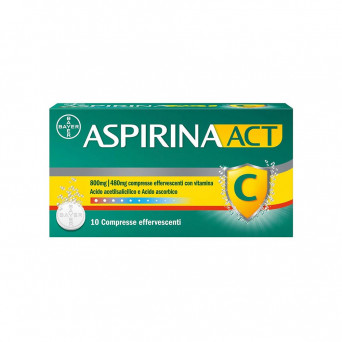 AspirinaACT C 10 tablets for the symptomatic treatment of mild to moderate pain