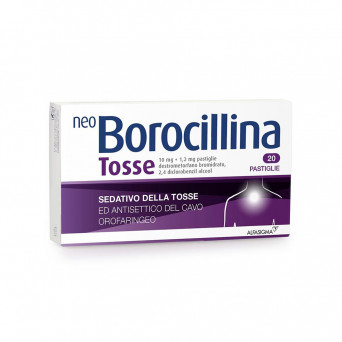 Neoborocillina a treatment in lozenges to calm coughs and relieve irritated throats.