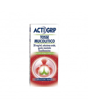 Actigrip tosse mucolitico 150 ml è indicato come espettorante in caso di tosse grassa