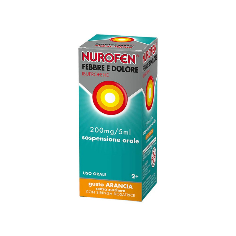 Nurofen febbre e dolore 200mg/5ml arancia 100 ml