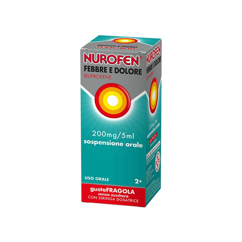 Nurofen febbre dolore 200 mg / 5 ml strawberry flavor 100 ml