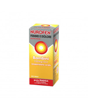 Nurofen fever pain children 100mg/5ml strawberry 150ml