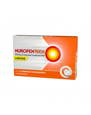 Nurofenteen 200 mg 12 compresse orodispersibili limone dona un sollievo rapido da mal di testa, dolore e febbre.