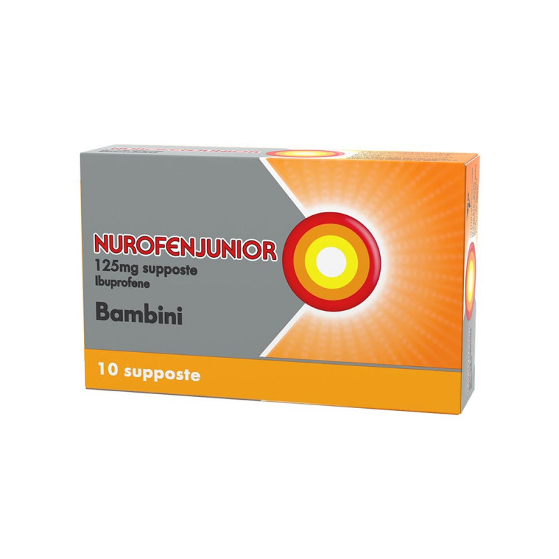 Nurofenjunior 125 mg bambini 10 supositorios