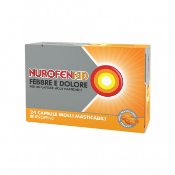 Nurofenkid fièvre et douleur 24 gélules