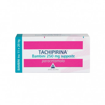 Tachipirina bambini 250 mg 10 supposte indicate per il trattamento della febbre e del dolore