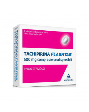 Tachipirina flashtab 500 mg 16 compresse indicato per il trattamento sintomatico della febbre e/o dolore