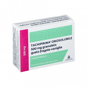 Tachipirina orosolubile 12 bustine indicato per il trattamento sintomatico di affezioni febbrili quali l'influenza