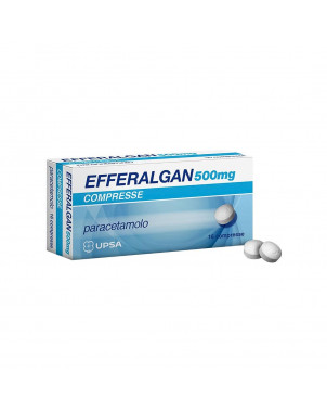 Efferalgan 500 mg 16 tablets indicated in the symptomatic treatment of pain and fever