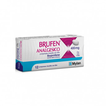 Brufen analgesico 400 mg 12 compresse indicato nel trattamento del dolore da lieve a moderato