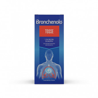 Bronchenolo tosse sciroppo 150 ml utilizzato per il trattamento sintomatico della tosse